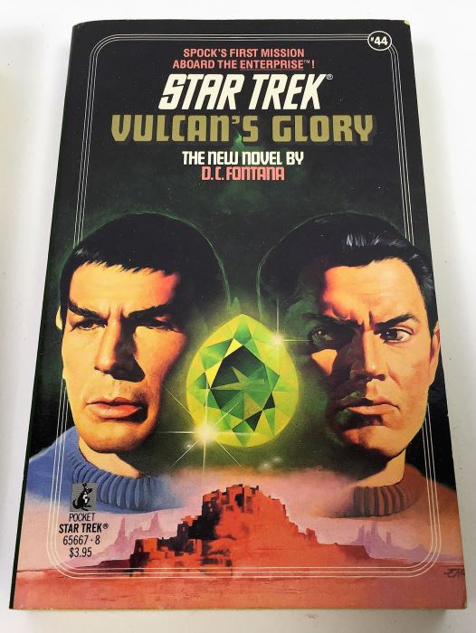 New Star Trek Novel Collection: Yesterday's Son - Signed by A.C. Crispin; Time for Yesterday - Signed by A.C. Crispin; Vulcan's Glory - Signed by D.C. Fontana; Memory Prime - Signed by Gar & Judith Reeves-Stevens; Corona - Signed by Greg Bear [Photo 4]