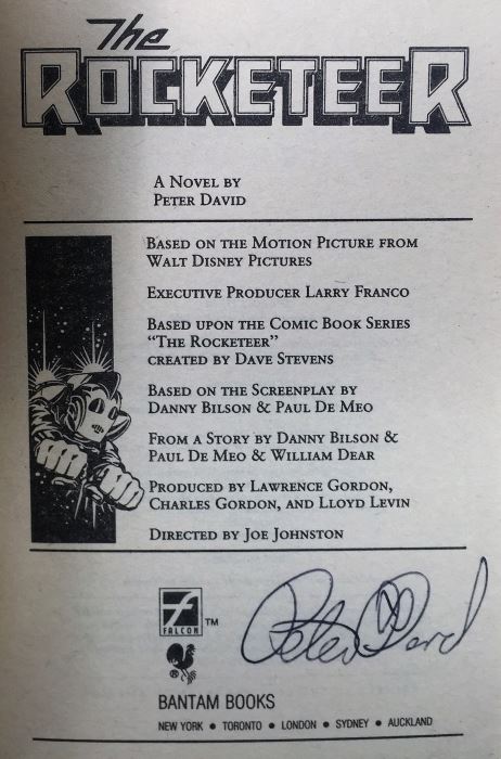 Peter David Collection: Star Trek: The Rift, Howling Mad & The Rocketeer - Signed by Peter David [Photo 17]