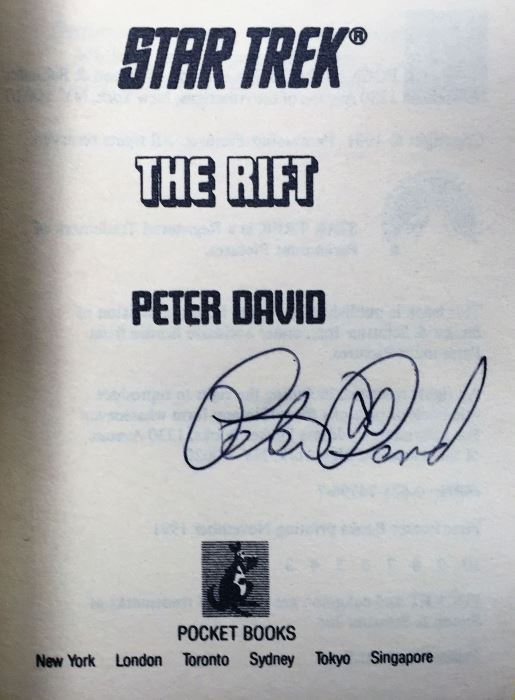 Peter David Collection: Star Trek: The Rift, Howling Mad & The Rocketeer - Signed by Peter David [Photo 7]