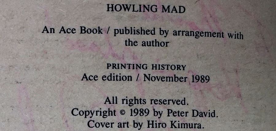 Peter David Collection: Star Trek: The Rift, Howling Mad & The Rocketeer - Signed by Peter David [Photo 14]