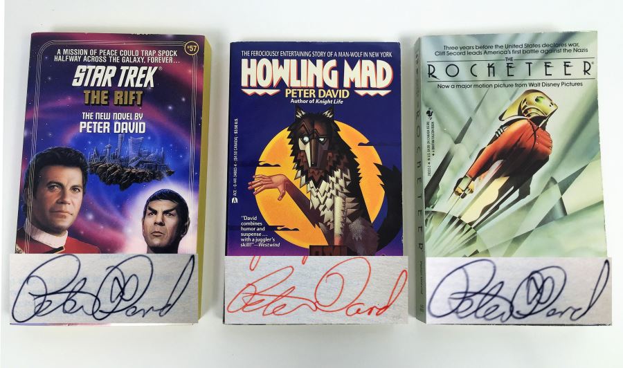Peter David Collection: Star Trek: The Rift, Howling Mad & The Rocketeer - Signed by Peter David