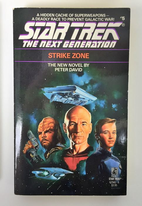 Peter David Collection: Star Trek The Next Generation: Q-in-Law, Vendetta: The Giant Novel, A Rock & A Hard Place, Strike Zone - Signed by Peter David [Photo 5]