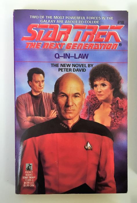 Peter David Collection: Star Trek The Next Generation: Q-in-Law, Vendetta: The Giant Novel, A Rock & A Hard Place, Strike Zone - Signed by Peter David [Photo 2]