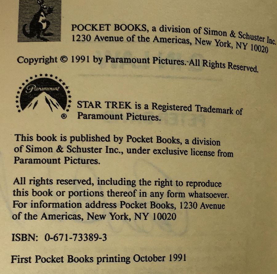 Peter David Collection: Star Trek The Next Generation: Q-in-Law, Vendetta: The Giant Novel, A Rock & A Hard Place, Strike Zone - Signed by Peter David [Photo 9]