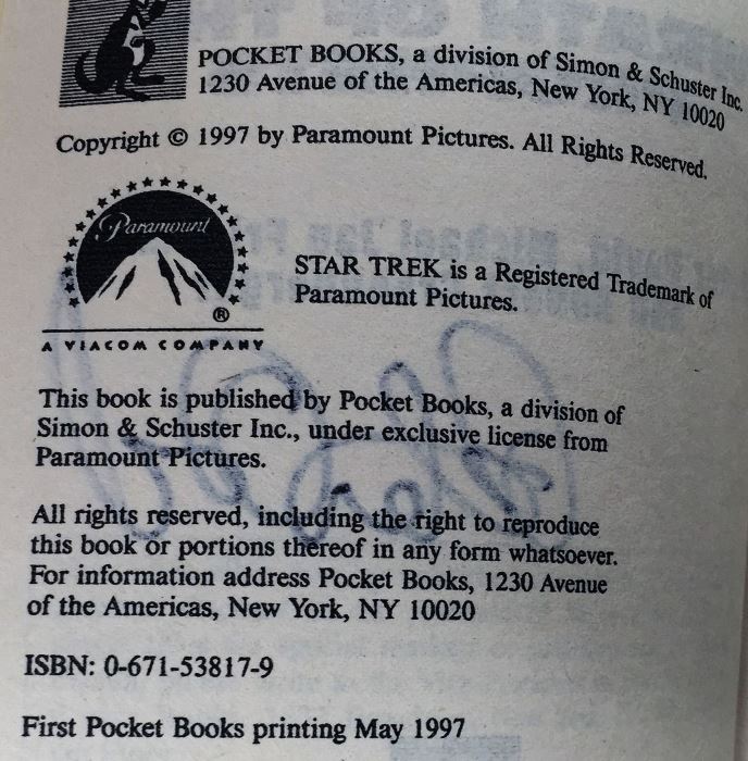 Peter David, Michael Jan Friedman & Robert Greenberger: Star Trek Deep Space Nine #20: Wrath of the Prophets - Signed by Peter David [Photo 6]