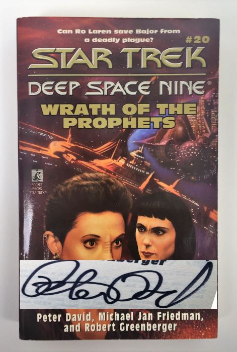Peter David, Michael Jan Friedman & Robert Greenberger: Star Trek Deep Space Nine #20: Wrath of the Prophets - Signed by Peter David
