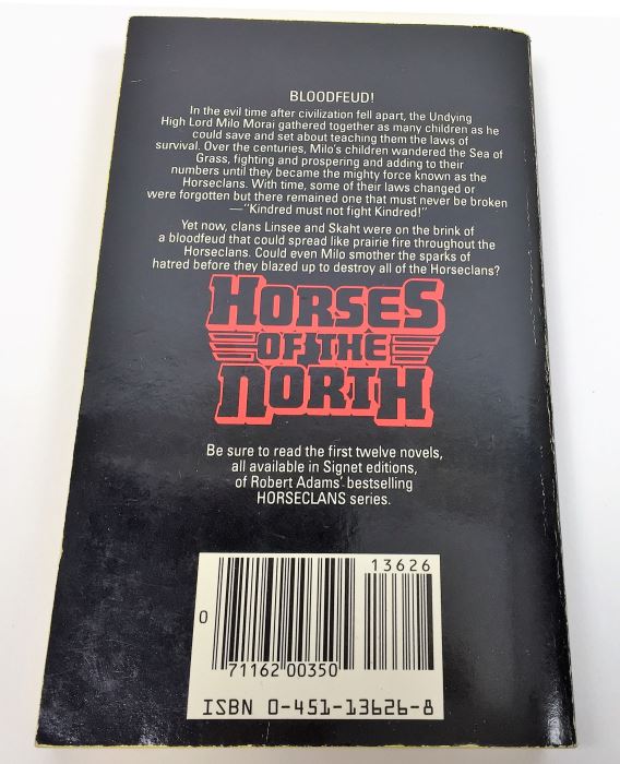 Robert Adams' Horseclans Collection: Trumpets of War #16), The Memories of Milo Morai (#15), A Man Called Milo Morai (#14), Horses of the North (#13), A Woman of the Horseclans (#12) & Champion of the Last Battle (#11) - Signed by Robert Adams [Photo 24]