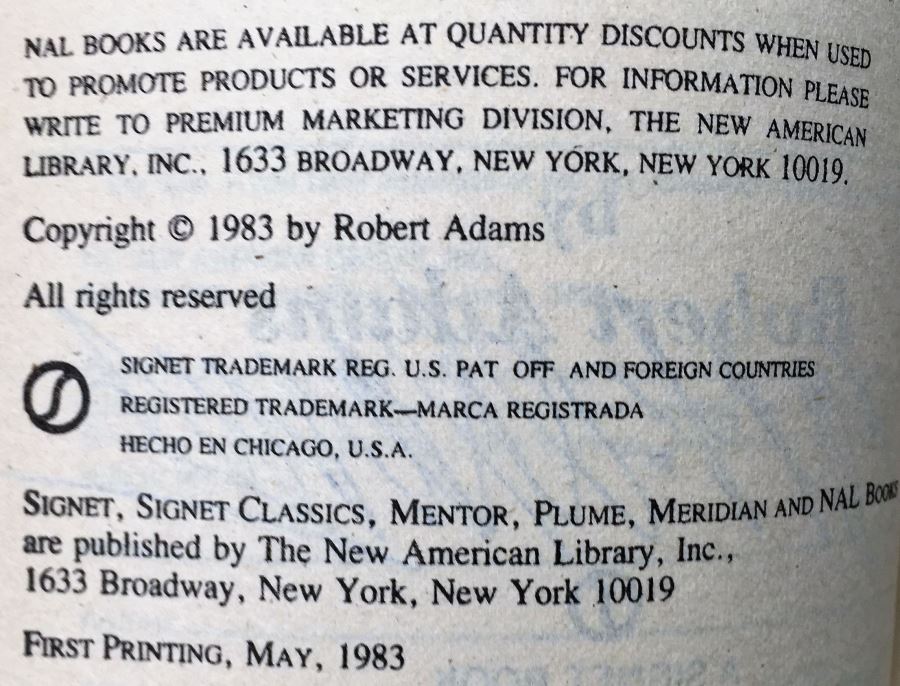 Robert Adams' Horseclans Collection: Trumpets of War #16), The Memories of Milo Morai (#15), A Man Called Milo Morai (#14), Horses of the North (#13), A Woman of the Horseclans (#12) & Champion of the Last Battle (#11) - Signed by Robert Adams [Photo 37]