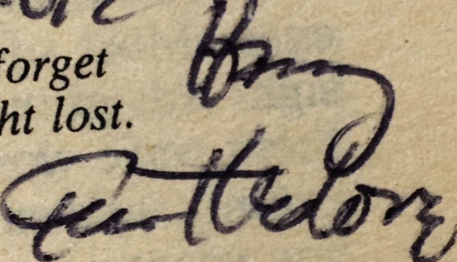 Robert Adams Collection: Phantom Regiments & Friends of the Horseclans II - Multiple signatures: Martin Greenberg, Larry Niven, Harry Turtledove, Susan Shwartz, Steven Barnes & Mercedes Lackey [Photo 15]