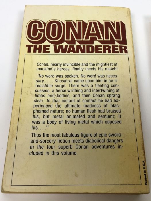 Robert E. Howard, L. Sprague de Camp & Lin Howard Collection: Conan - The Wanderer, The Avenger, The Buccaneer & of Cimmeria - Signed by L. Sprague de Camp [Photo 7]
