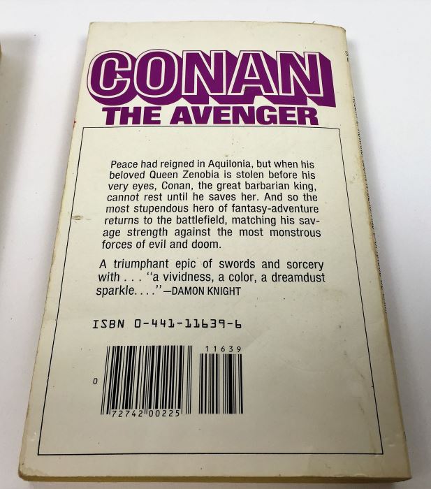 Robert E. Howard, L. Sprague de Camp & Lin Howard Collection: Conan - The Wanderer, The Avenger, The Buccaneer & of Cimmeria - Signed by L. Sprague de Camp [Photo 12]