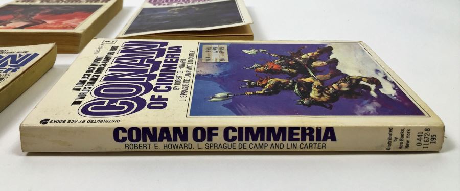 Robert E. Howard, L. Sprague de Camp & Lin Howard Collection: Conan - The Wanderer, The Avenger, The Buccaneer & of Cimmeria - Signed by L. Sprague de Camp [Photo 21]