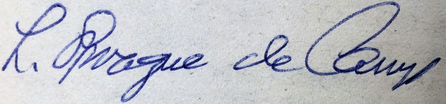 Robert E. Howard, L. Sprague de Camp & Lin Howard Collection: Conan - The Wanderer, The Avenger, The Buccaneer & of Cimmeria - Signed by L. Sprague de Camp [Photo 19]