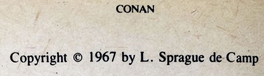 Robert E. Howard, L. Sprague de Camp, and Lin Howard Collection: Conan (x2); Conan of Aquilona, Conan of the Isles - Signed by L. Sprague de Camp [Photo 10]