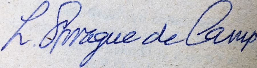 Robert E. Howard, L. Sprague de Camp, and Lin Howard Collection: Conan (x2); Conan of Aquilona, Conan of the Isles - Signed by L. Sprague de Camp [Photo 19]