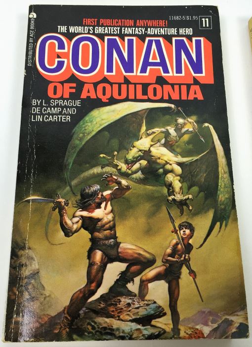 Robert E. Howard, L. Sprague de Camp, and Lin Howard Collection: Conan (x2); Conan of Aquilona, Conan of the Isles - Signed by L. Sprague de Camp [Photo 4]
