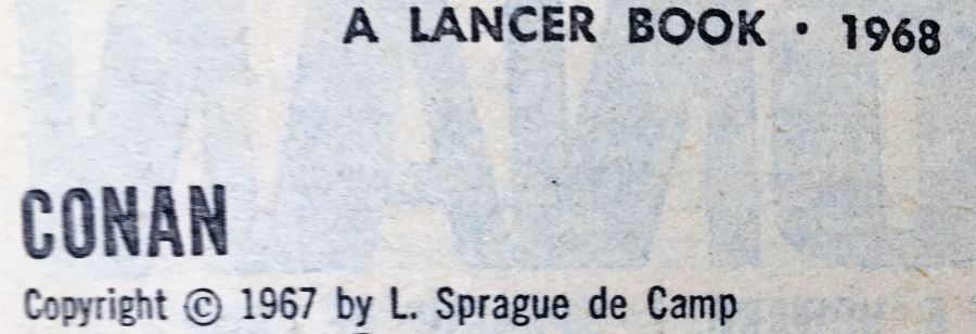 Robert E. Howard, L. Sprague de Camp, and Lin Howard Collection: Conan (x2); Conan of Aquilona, Conan of the Isles - Signed by L. Sprague de Camp [Photo 15]