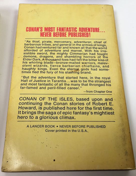 Robert E. Howard, L. Sprague de Camp, and Lin Howard Collection: Conan (x2); Conan of Aquilona, Conan of the Isles - Signed by L. Sprague de Camp [Photo 22]
