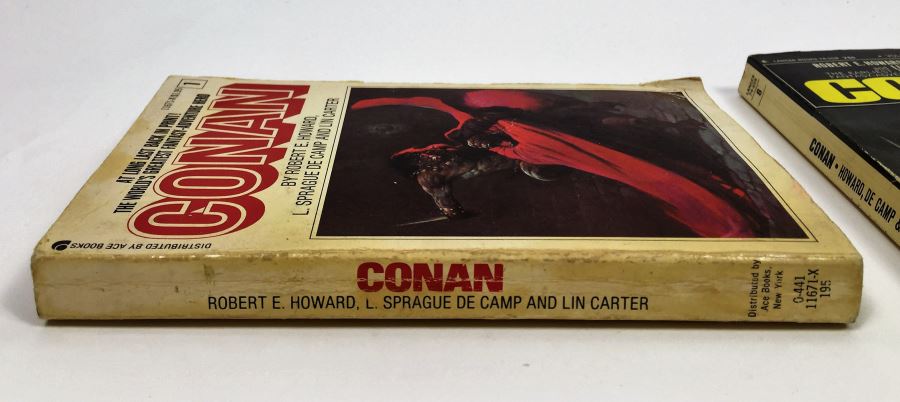 Robert E. Howard, L. Sprague de Camp, and Lin Howard Collection: Conan (x2); Conan of Aquilona, Conan of the Isles - Signed by L. Sprague de Camp [Photo 6]