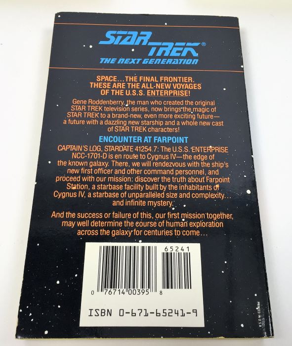 Star Trek The Next Generation Collection: The Eyes of the Beholders - Signed by A.C. Crispin; Doomsday World - Signed by Peter David & Michael Jan Friedman; Encounter at Farpoint - Signed by David Gerrold [Photo 16]