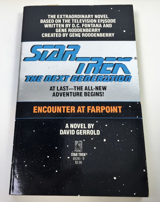 Star Trek The Next Generation Collection: The Eyes of the Beholders - Signed by A.C. Crispin; Doomsday World - Signed by Peter David & Michael Jan Friedman; Encounter at Farpoint - Signed by David Gerrold [Photo 4]