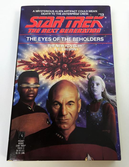 Star Trek The Next Generation Collection: The Eyes of the Beholders - Signed by A.C. Crispin; Doomsday World - Signed by Peter David & Michael Jan Friedman; Encounter at Farpoint - Signed by David Gerrold [Photo 2]