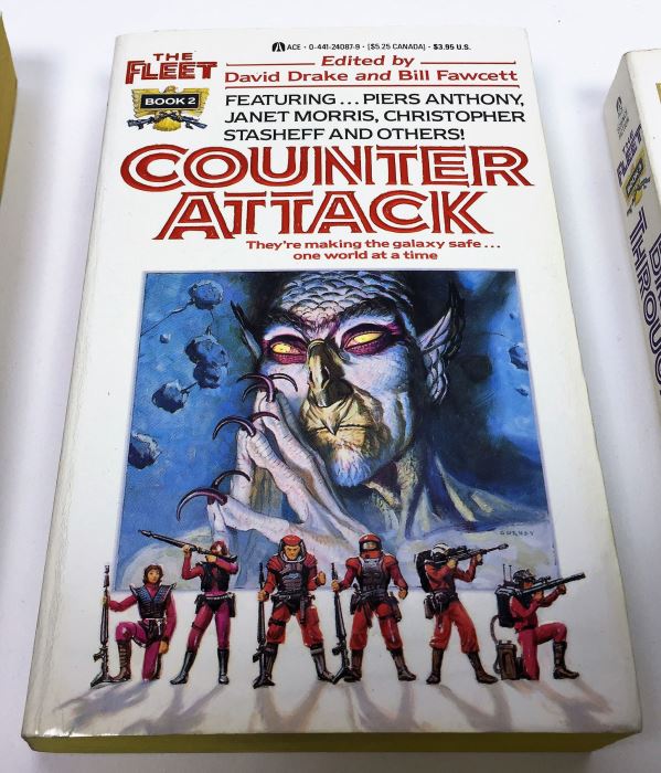 David Drake & Bill Fawcett Fleet Collection (Book 1-6): The Fleet, Counter Attack, Break Through, Sworn Allies, Total War & Crisis - Multiple Signatures: Robert Sheckley, Steve Perry, Poul Anderson, Anne McCaffrey, Janny Wurts, Mike Resnick, etc. [Photo 3]