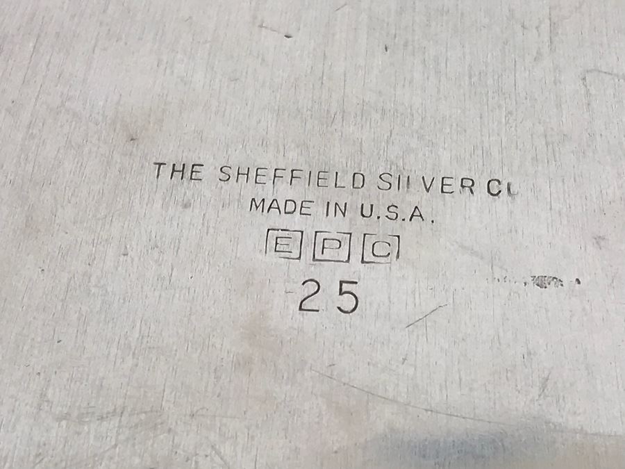 The Sheffield Silver Co EPC 25 Silver On Copper Butler Pan And Brush Crumb Catcher And Nickel Silver V B Co Plate [Photo 4]