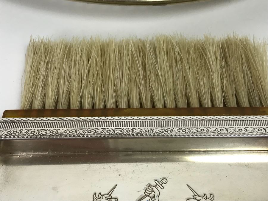 The Sheffield Silver Co EPC 25 Silver On Copper Butler Pan And Brush Crumb Catcher And Nickel Silver V B Co Plate [Photo 7]