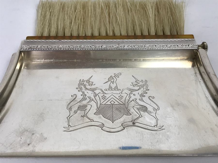 The Sheffield Silver Co EPC 25 Silver On Copper Butler Pan And Brush Crumb Catcher And Nickel Silver V B Co Plate [Photo 6]