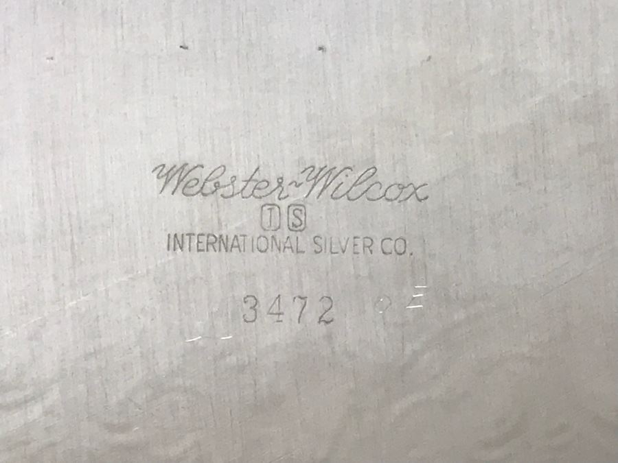 Collection Of (7) Round Silverplate Trays Including Gorham, Wallace, Wilcox, Webster-Wilcox And EL Italy [Photo 16]