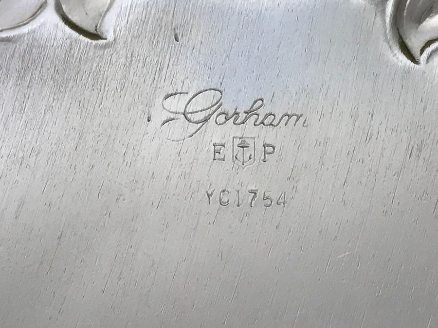 Collection Of (7) Round Silverplate Trays Including Gorham, Wallace, Wilcox, Webster-Wilcox And EL Italy [Photo 15]