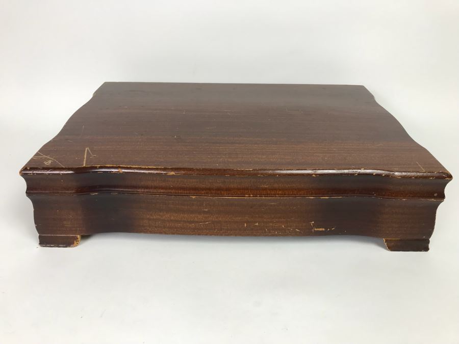 GORHAM Sterling Silver Rose Marie Pattern Flatware Set For 12 Service And Wooden Silverware Box 2,355g Of Sterling [Photo 4]