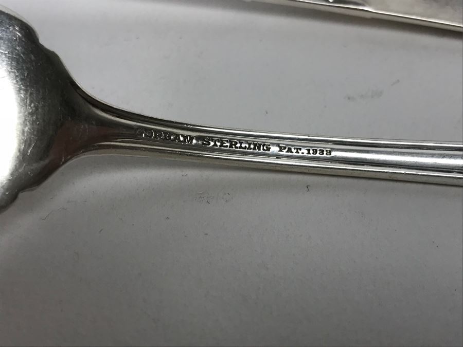 GORHAM Sterling Silver Rose Marie Pattern Flatware Set For 12 Service And Wooden Silverware Box 2,355g Of Sterling [Photo 17]