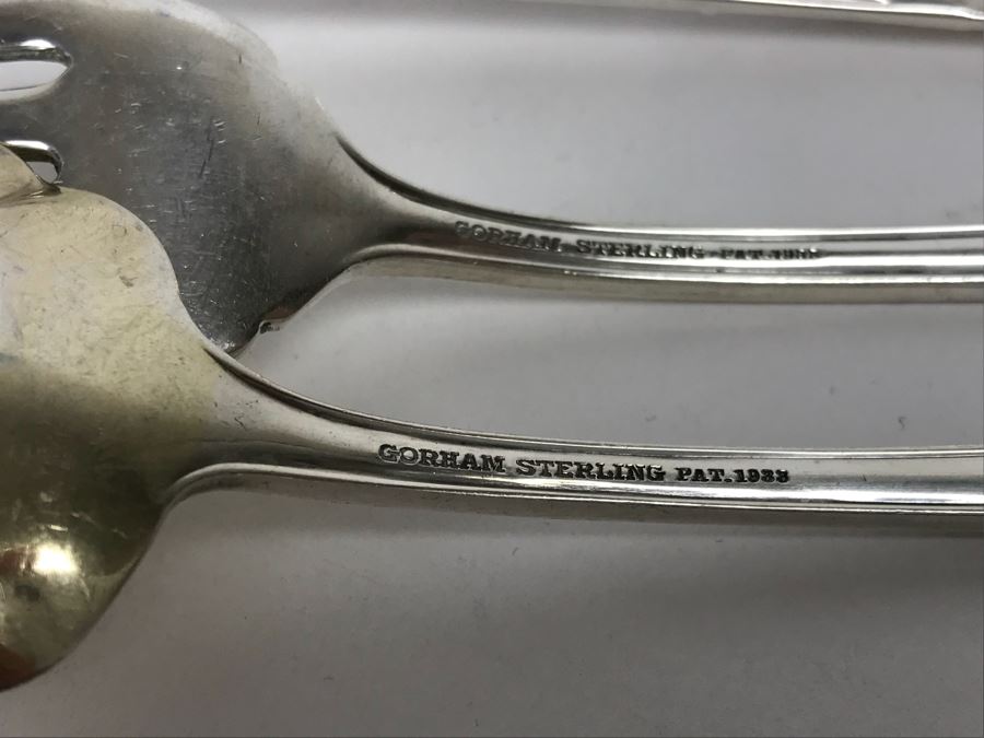 GORHAM Sterling Silver Rose Marie Pattern Flatware Set For 12 Service And Wooden Silverware Box 2,355g Of Sterling [Photo 18]