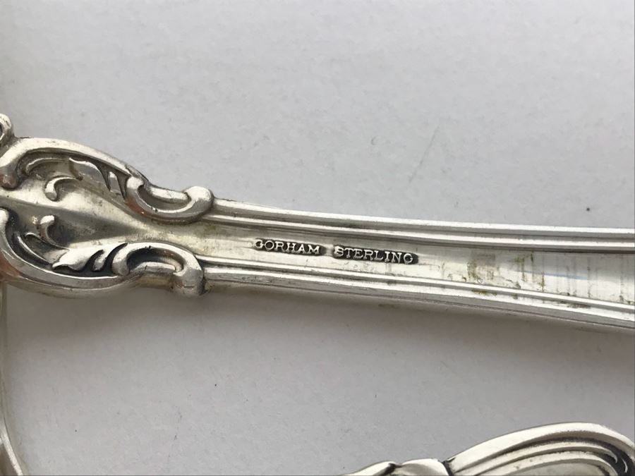 GORHAM Sterling Silver Chantilly Pattern Flatware Set for 12 Service With 19 Factory Sealed Pieces And Wooden Silverware Box 3,315g Of Sterling [Photo 29]