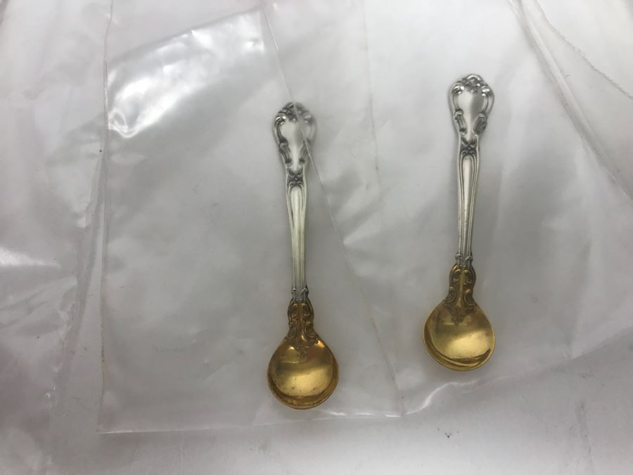 GORHAM Sterling Silver Chantilly Pattern Flatware Set for 12 Service With 19 Factory Sealed Pieces And Wooden Silverware Box 3,315g Of Sterling [Photo 35]