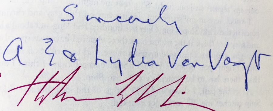 Treasury of Modern Science Fiction - Signed by Ray Bradbury, Martin H. Greenberg, Robert Sheckley, Ursula K. Le Guin, Algis Budrys, Frederik Pohl, Jack Vance, Fritz Leiber, Larry Niven, Harlan Ellison, A.E. Van Vogt, Vonda McIntyre & Poul Anderson [Photo 23]