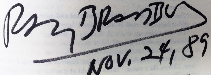 Treasury of Modern Science Fiction - Signed by Ray Bradbury, Martin H. Greenberg, Robert Sheckley, Ursula K. Le Guin, Algis Budrys, Frederik Pohl, Jack Vance, Fritz Leiber, Larry Niven, Harlan Ellison, A.E. Van Vogt, Vonda McIntyre & Poul Anderson [Photo 11]