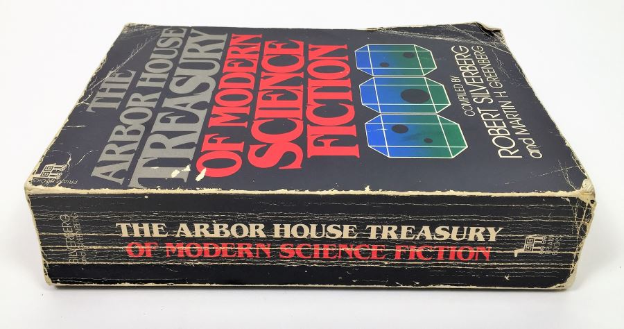 Treasury of Modern Science Fiction - Signed by Ray Bradbury, Martin H. Greenberg, Robert Sheckley, Ursula K. Le Guin, Algis Budrys, Frederik Pohl, Jack Vance, Fritz Leiber, Larry Niven, Harlan Ellison, A.E. Van Vogt, Vonda McIntyre & Poul Anderson [Photo 2]