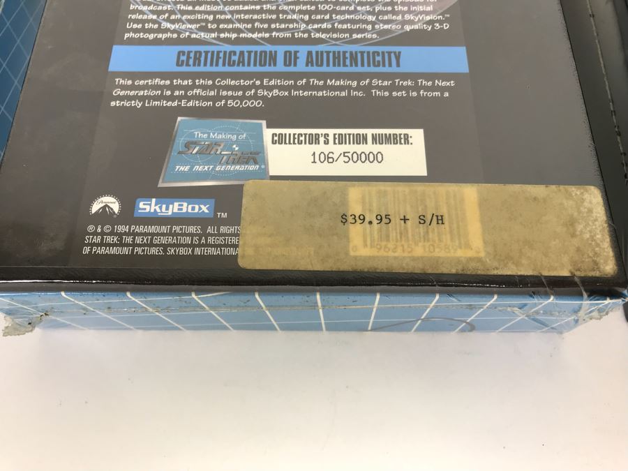 Set Of (3) SEALED The Making Of STAR TREK The Next Generation Exclusive Collector Card Sets From SkyBox Gold Edition, Platinum Edition And Collector’s Edition Limited Edition Each One Is 106 Of 5,000 1994 [Photo 11]