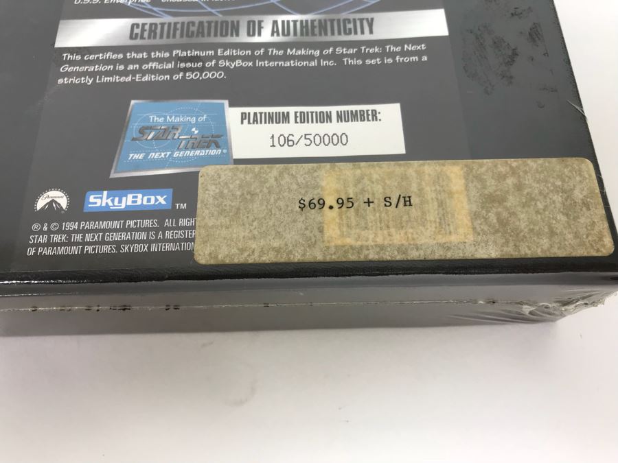 Set Of (3) SEALED The Making Of STAR TREK The Next Generation Exclusive Collector Card Sets From SkyBox Gold Edition, Platinum Edition And Collector’s Edition Limited Edition Each One Is 106 Of 5,000 1994 [Photo 9]