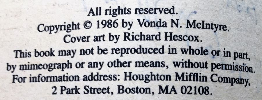 Vonda N. McIntyre Collection: Barbary, Superluminal, Starfarers; Star Trek: The Wrath of Khan & The Entropy Effect - Signed by Vonda McIntyre [Photo 11]