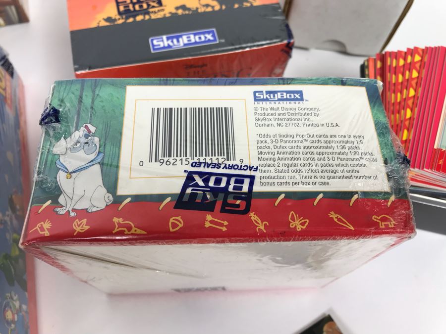 Collection Of Sealed SkyBox Trading Card Sets From Disney’s Toy Story Including Limited Edition Set, The Lion King And Pocahontas Sealed Trading Card Sets Plus Disney Clock And Mickey Mouse Pins And Various Disney Trading Cards [Photo 15]