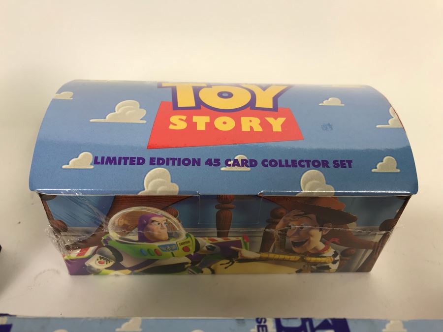 Collection Of Sealed SkyBox Trading Card Sets From Disney’s Toy Story Including Limited Edition Set, The Lion King And Pocahontas Sealed Trading Card Sets Plus Disney Clock And Mickey Mouse Pins And Various Disney Trading Cards [Photo 8]