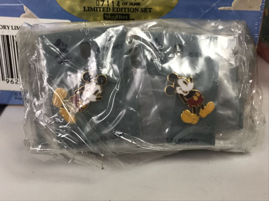 Collection Of Sealed SkyBox Trading Card Sets From Disney’s Toy Story Including Limited Edition Set, The Lion King And Pocahontas Sealed Trading Card Sets Plus Disney Clock And Mickey Mouse Pins And Various Disney Trading Cards [Photo 23]