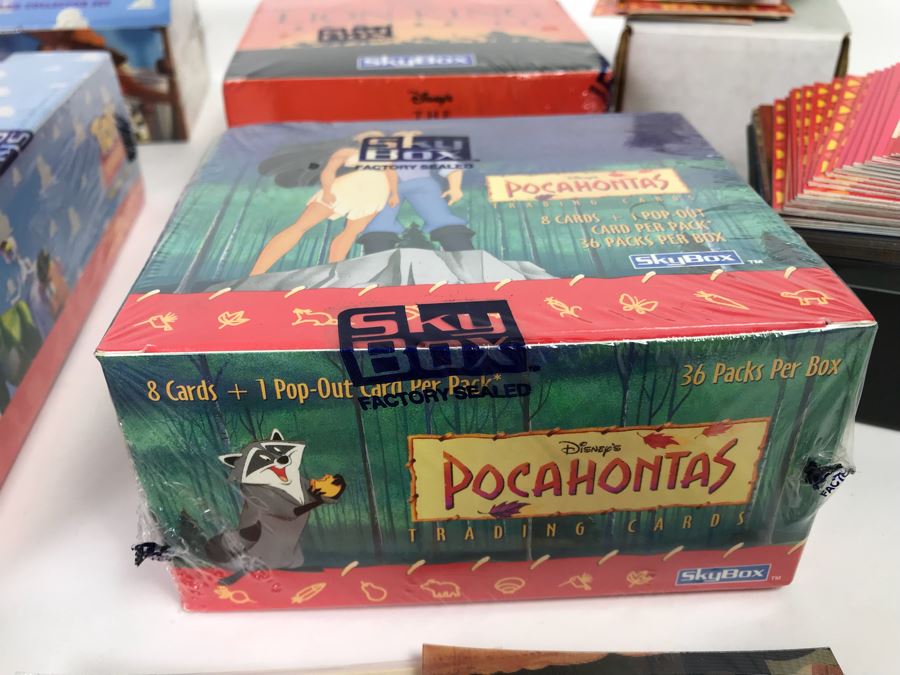 Collection Of Sealed SkyBox Trading Card Sets From Disney’s Toy Story Including Limited Edition Set, The Lion King And Pocahontas Sealed Trading Card Sets Plus Disney Clock And Mickey Mouse Pins And Various Disney Trading Cards [Photo 14]