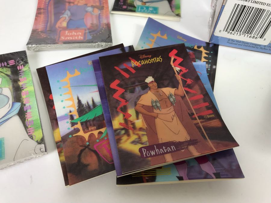 Collection Of Sealed SkyBox Trading Card Sets From Disney’s Toy Story Including Limited Edition Set, The Lion King And Pocahontas Sealed Trading Card Sets Plus Disney Clock And Mickey Mouse Pins And Various Disney Trading Cards [Photo 33]