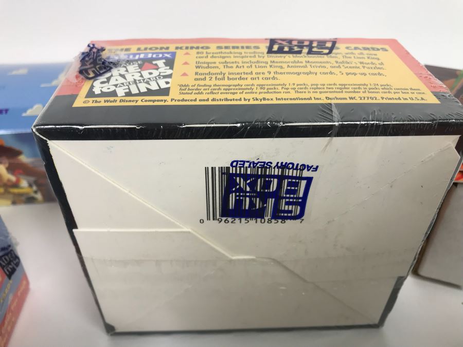 Collection Of Sealed SkyBox Trading Card Sets From Disney’s Toy Story Including Limited Edition Set, The Lion King And Pocahontas Sealed Trading Card Sets Plus Disney Clock And Mickey Mouse Pins And Various Disney Trading Cards [Photo 18]