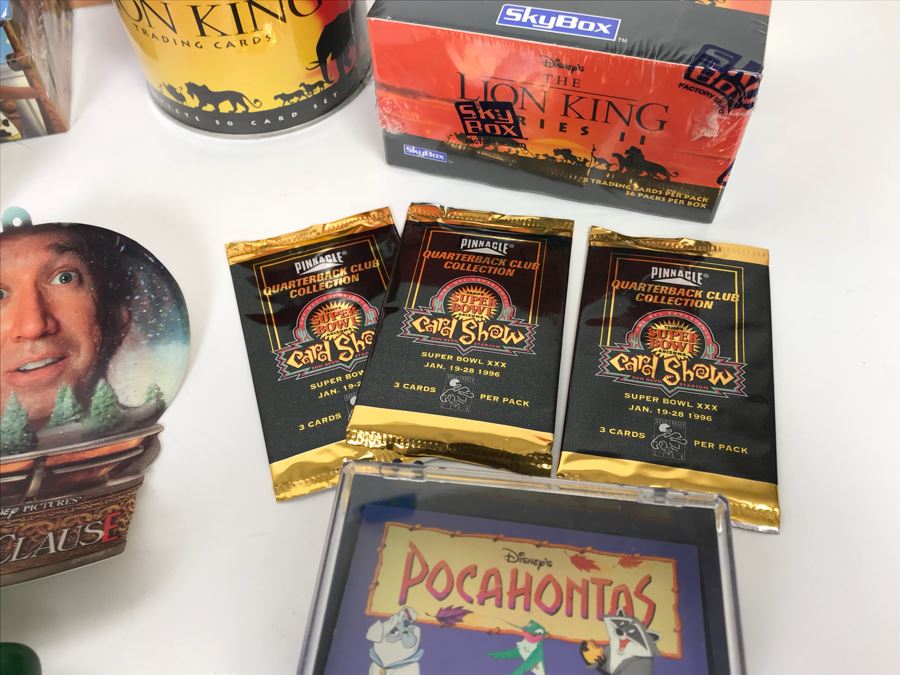 Disney Pixar A Bug’s Life Wooden Pen, Sealed SkyBox Limited Edition Toy Story Trading Card Set, The Lion King SkyBox Sealed Trading Card Sets Including  Limited Edition Tin Set, Mickey Mouse Pen, Minnie Mouse Pins, Disney Clock And More [Photo 15]